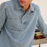 Cool Denim Polo Light Blue