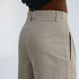 Retro Comfy Linen Pants Grey