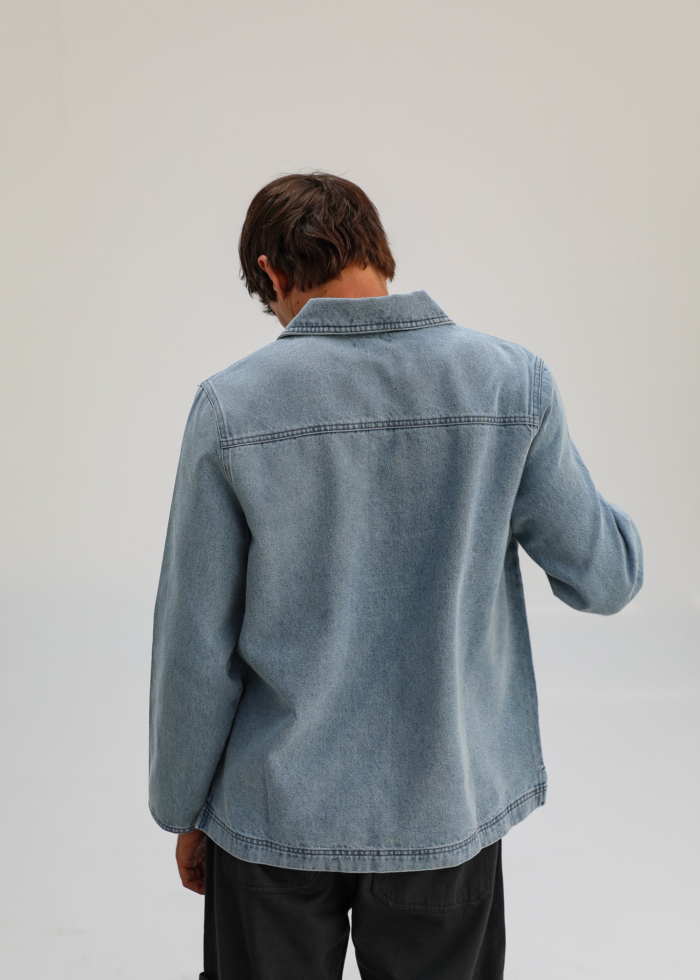 polo denim color claro