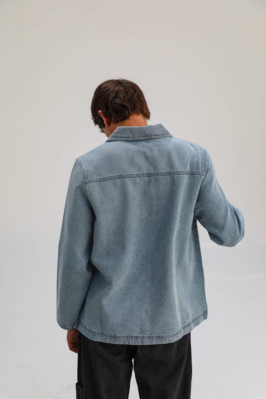 polo denim color claro
