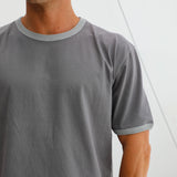 Double Tone Trendy T-Shirt Grey