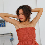 Comfy Linen Top Terracotta