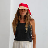 Linen Cap Red
