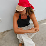 Linen Cap Red