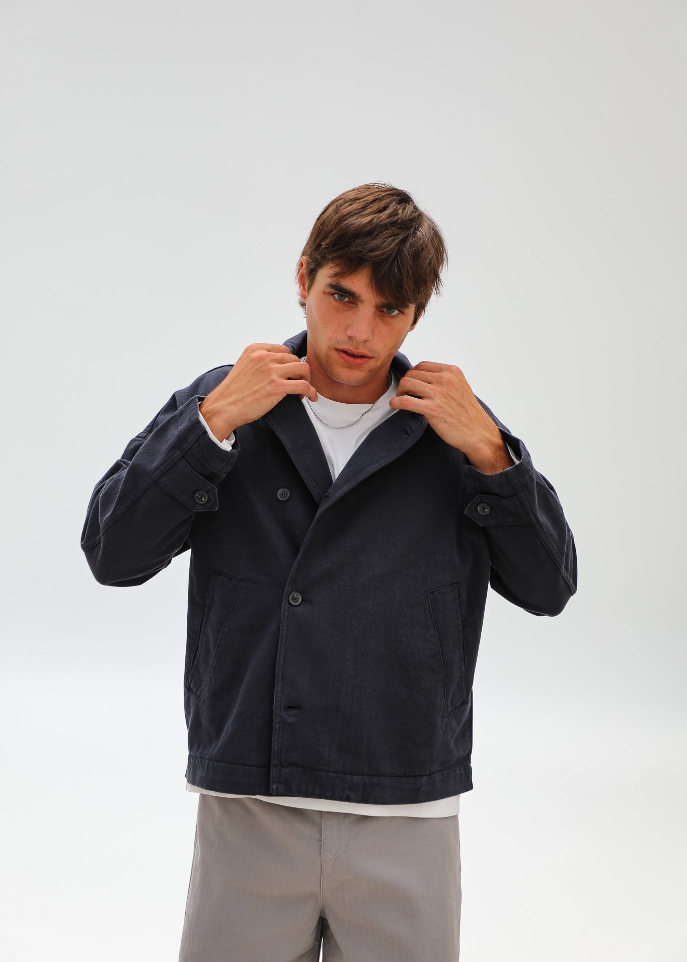 Crossed Jacket Navy