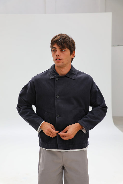 Crossed Jacket Navy