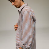 Modern Stripes Shirt Brown