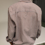 Modern Stripes Shirt Brown