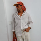 Linen Cap Terracota