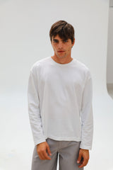 Modern Long Trendy T-Shirt White