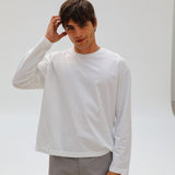 Modern Long Trendy T-Shirt White