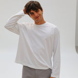 Modern Long Trendy T-Shirt White