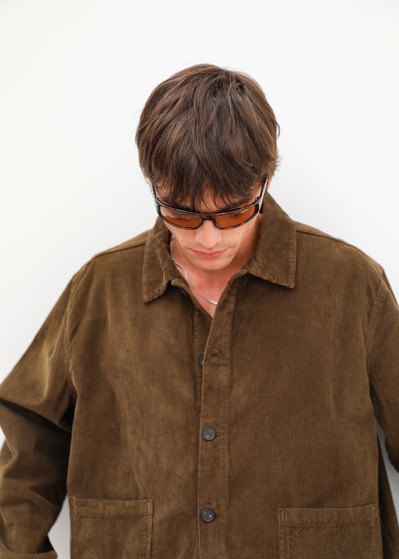 Corduroy Modern Jacket Brown