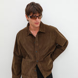 Corduroy Modern Jacket Brown
