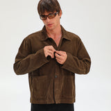 Corduroy Modern Jacket Brown