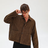 Corduroy Modern Jacket Brown