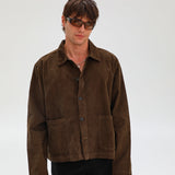 Corduroy Modern Jacket Brown