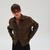 Corduroy Modern Jacket Brown