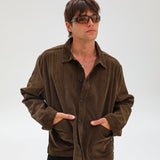 Corduroy Modern Jacket Brown