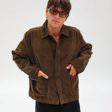 Corduroy Modern Jacket Brown