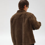 Corduroy Modern Jacket Brown