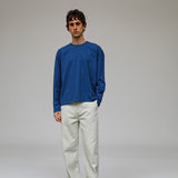 Long Trendy Modern T-Shirt Blue