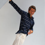 Modern Polo Stripes Navy