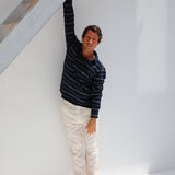 Modern Polo Stripes Navy