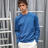 Long Trendy Modern T-Shirt Blue