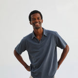 Short Modern Polo Navy