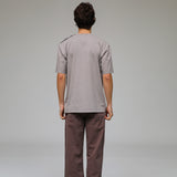 Front Buttons Comfy Pants Taupe