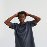 Short Modern Polo Navy