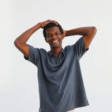 Short Modern Polo Navy