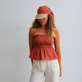 Linen Cap Terracota