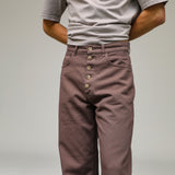 Front Buttons Comfy Pants Taupe