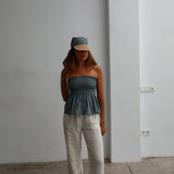 Linen Cap Light Blue