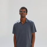 Short Modern Polo Navy