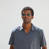 Short Modern Polo Navy