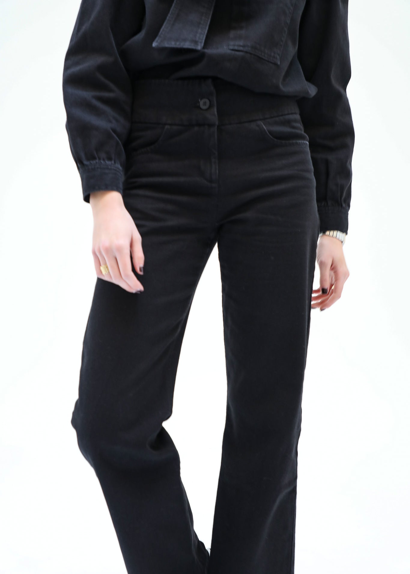 Denim Pants Black