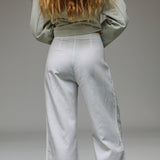 Linen Wrap Pants White