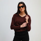 Cozy Long Trendy Burgundy