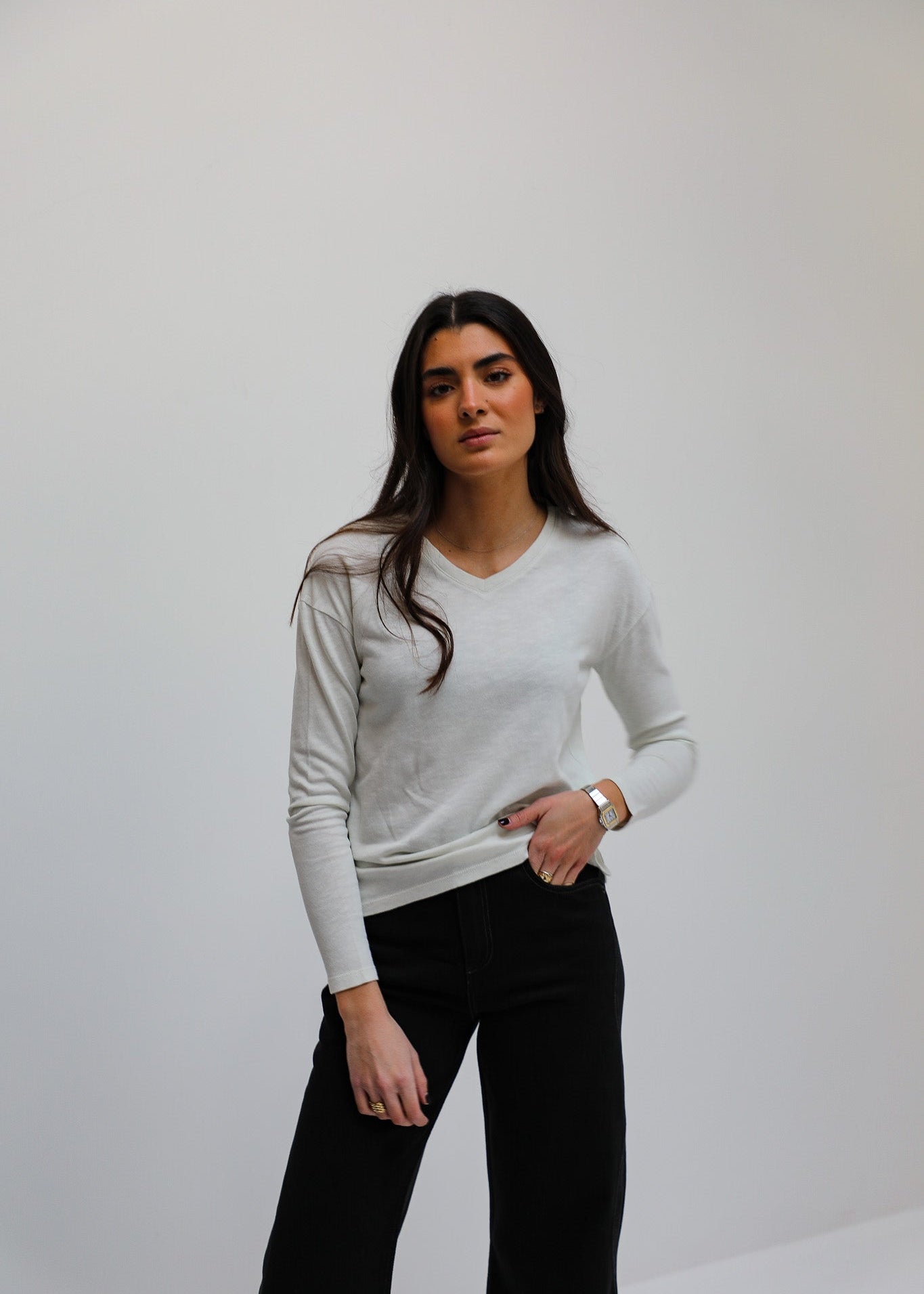 Cozy Long Trendy White