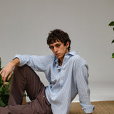Modern Stripes Shirt Blue