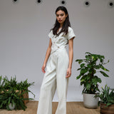 Buttons Romper Natural