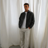 Contrast Corduroy Jacket Green & Grey