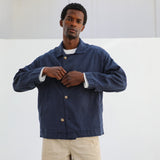 Linen Overshirt Navy