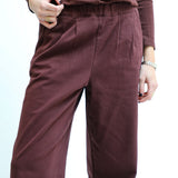 Linen Elastic Pants Light Grey