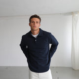 Polo Sweater Dark Navy
