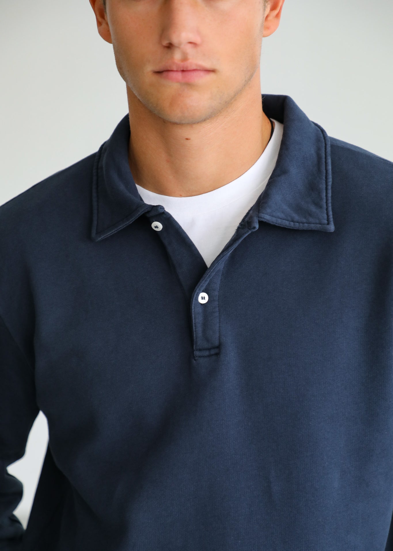 Polo Sweater Dark Navy