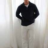 Polo Sweater Dark Navy
